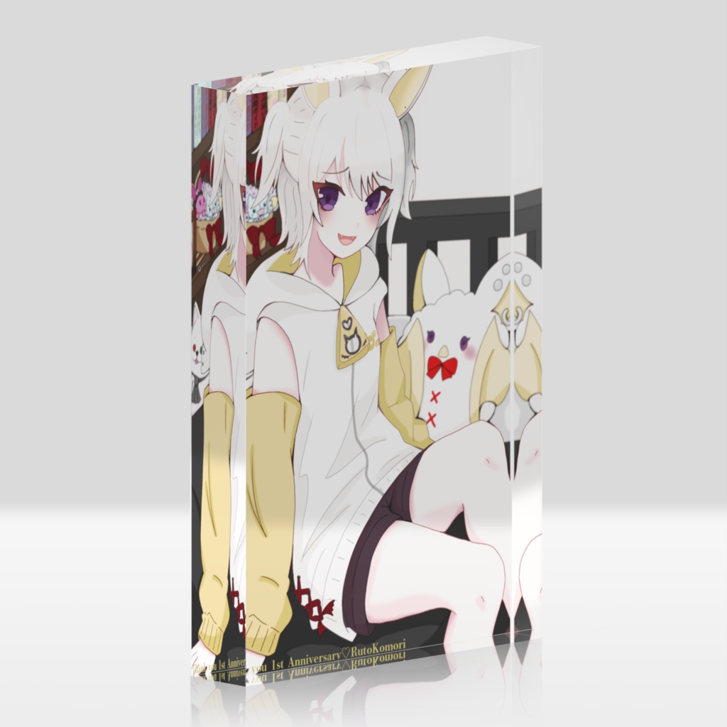 孤守るとアクリルブロック『1周年イラスト』