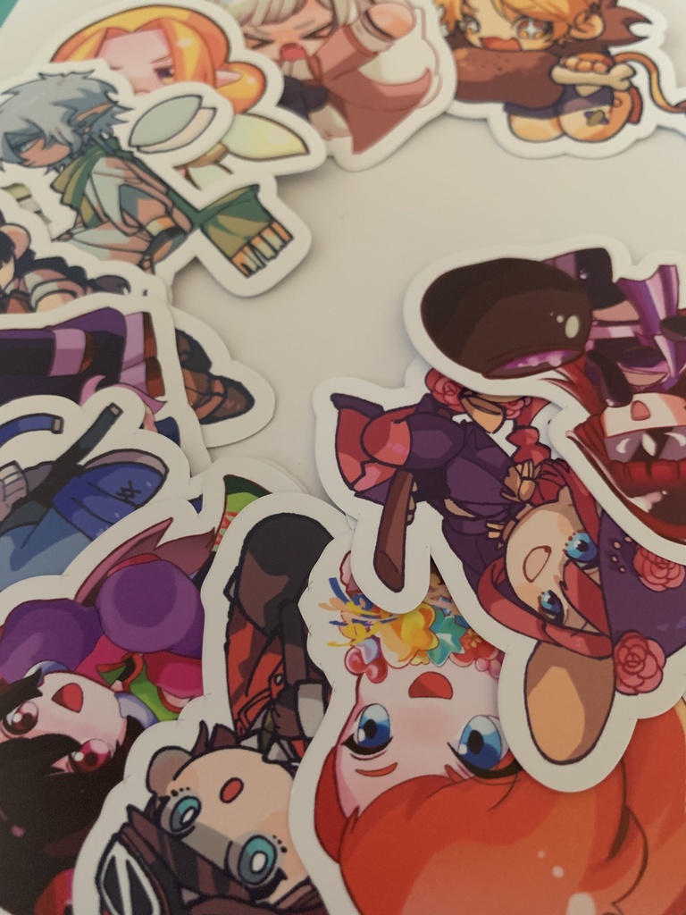 ミニキャラステッカー