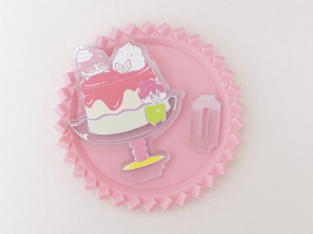 ガラスカラーアクスタ(プリン)