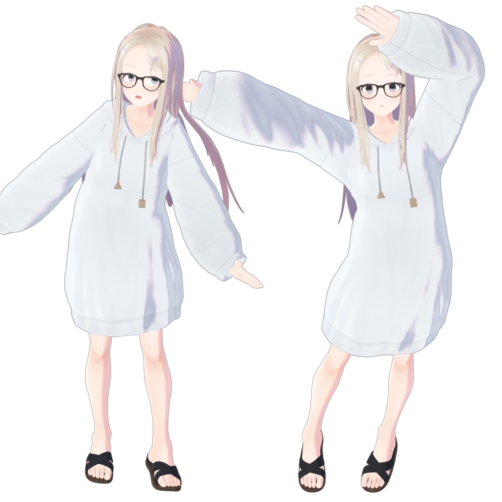 若姫ひつく-Wakahime Hitsuku- ver1.00b【VRChat想定3Dモデル】