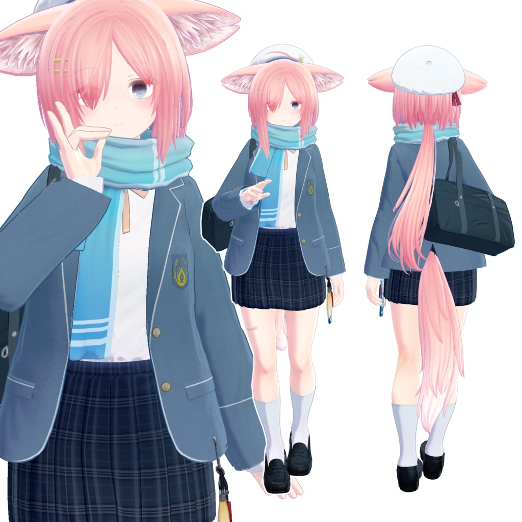 大宮ゆら -Oomiya Yura- ver1.00b【VRChat想定3Dモデル】