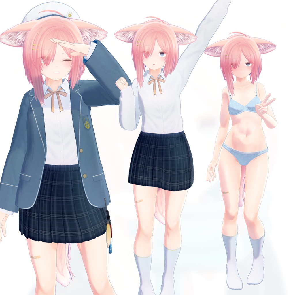 大宮ゆら -Oomiya Yura- ver1.00b【VRChat想定3Dモデル】