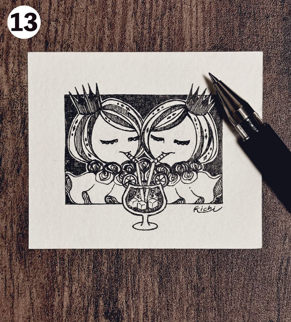 ミニ原画(インクトーバー)