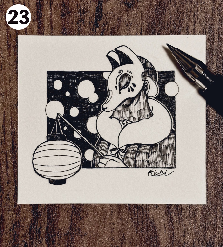 ミニ原画(インクトーバー)