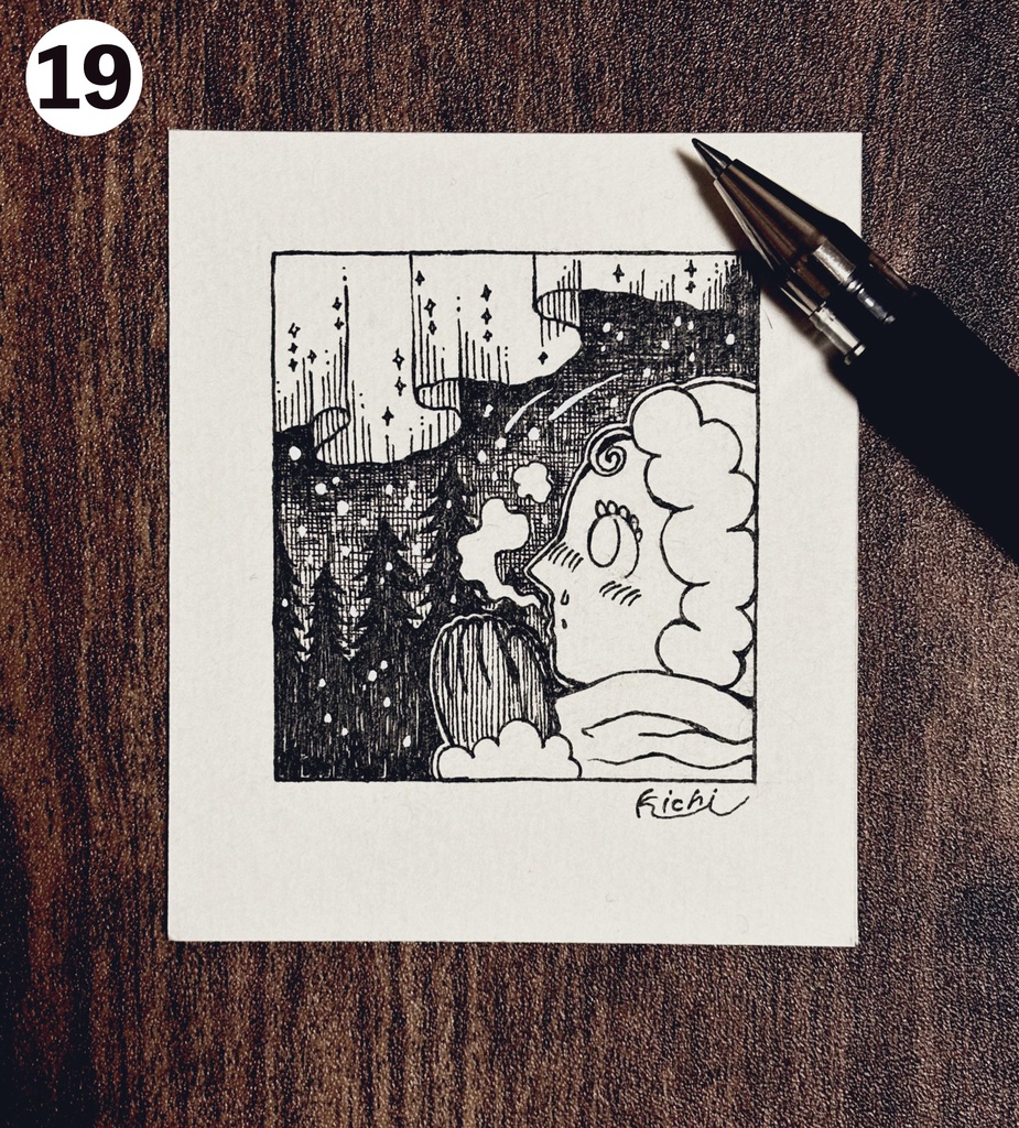 ミニ原画(インクトーバー)