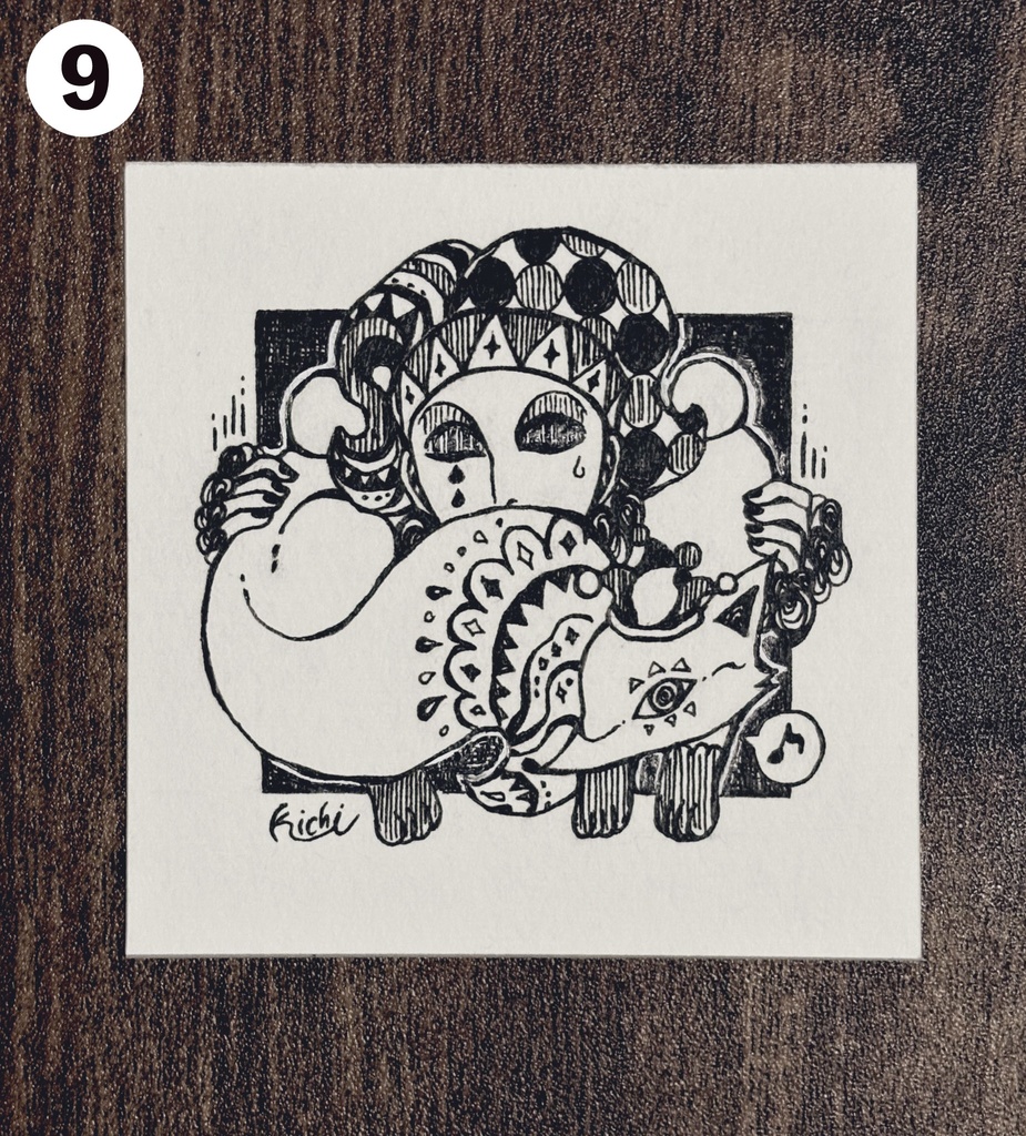 ミニ原画(インクトーバー)