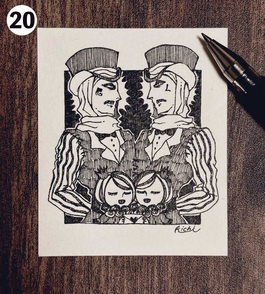 ミニ原画(インクトーバー)