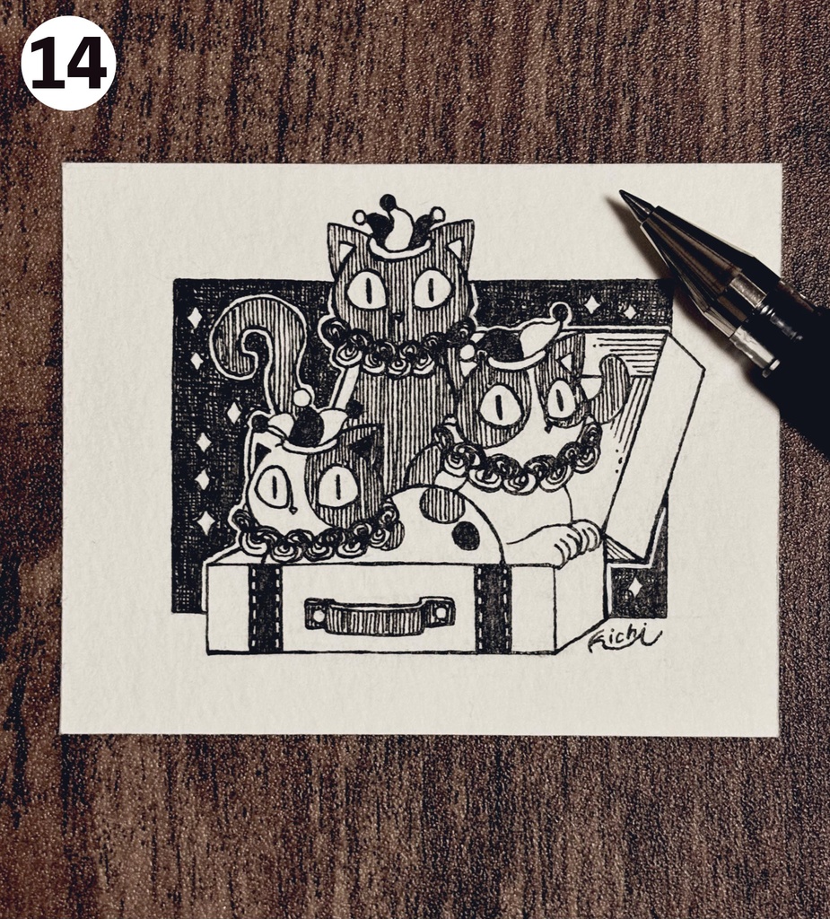 ミニ原画(インクトーバー)