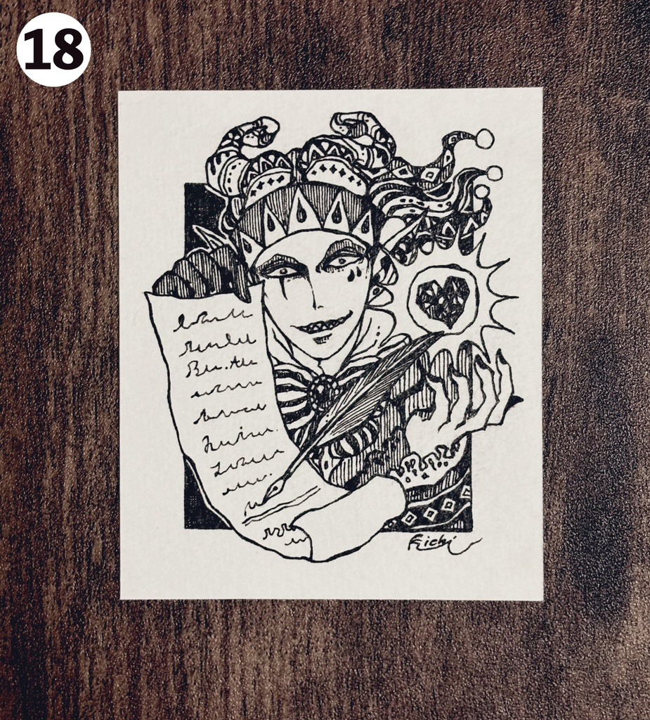 ミニ原画(インクトーバー)