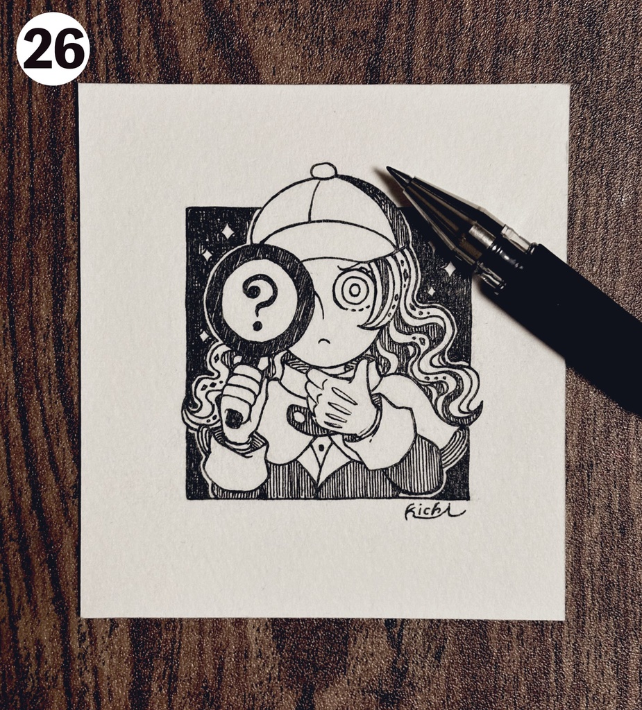 ミニ原画(インクトーバー)