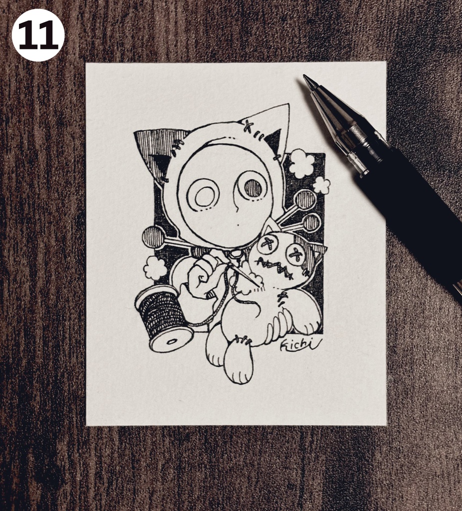 ミニ原画(インクトーバー)