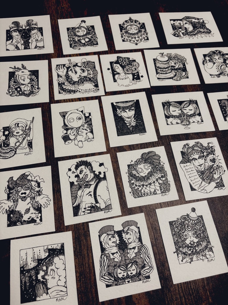 ミニ原画(インクトーバー)