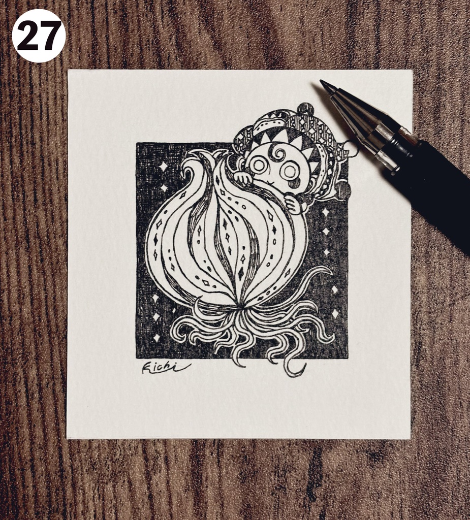 ミニ原画(インクトーバー)