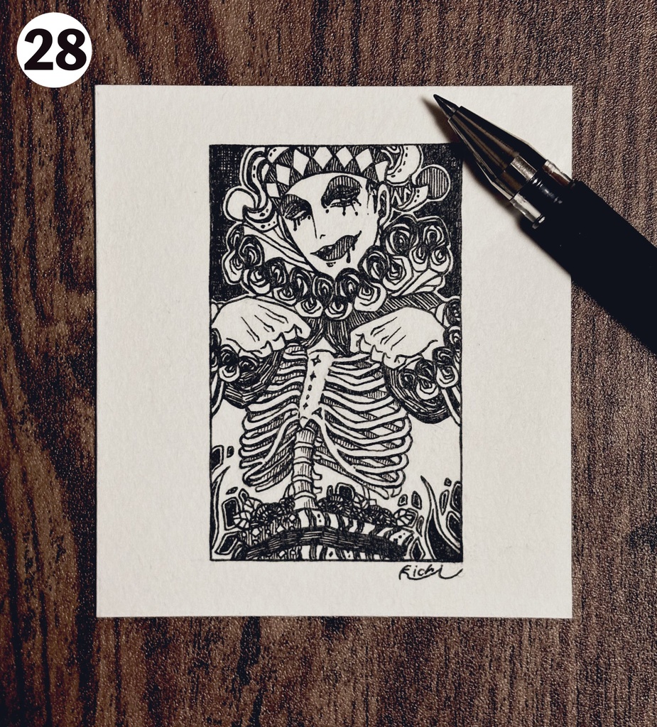 ミニ原画(インクトーバー)