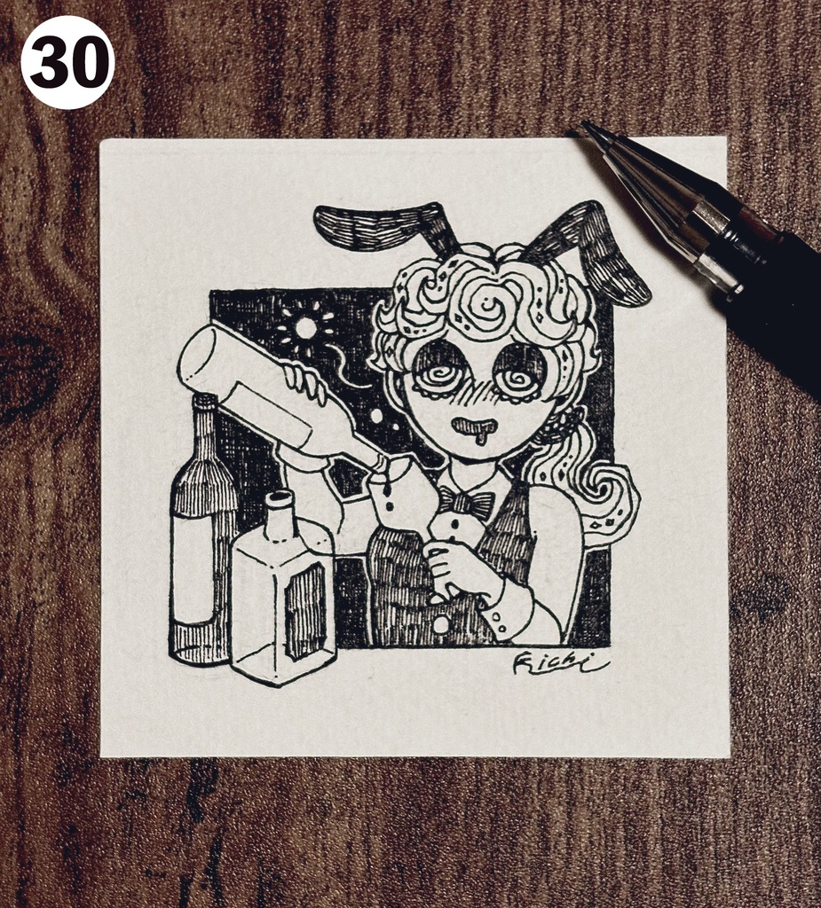 ミニ原画(インクトーバー)