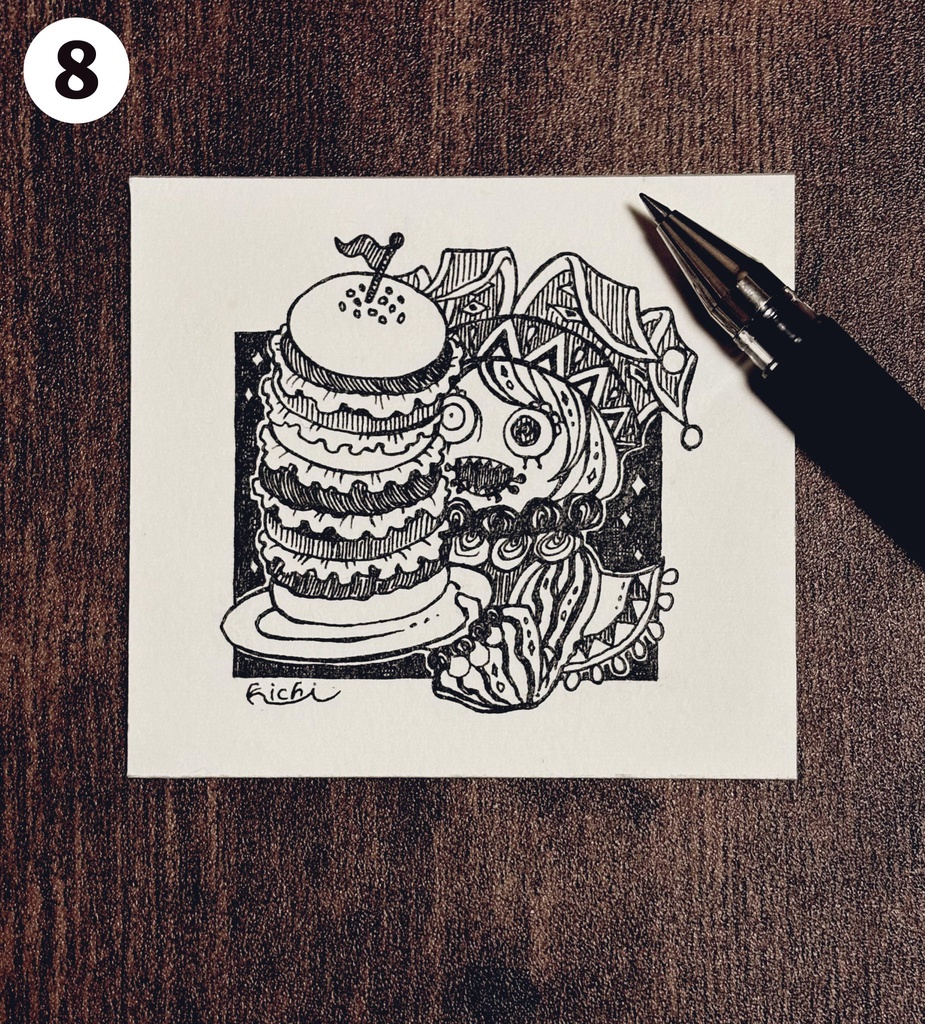 ミニ原画(インクトーバー)