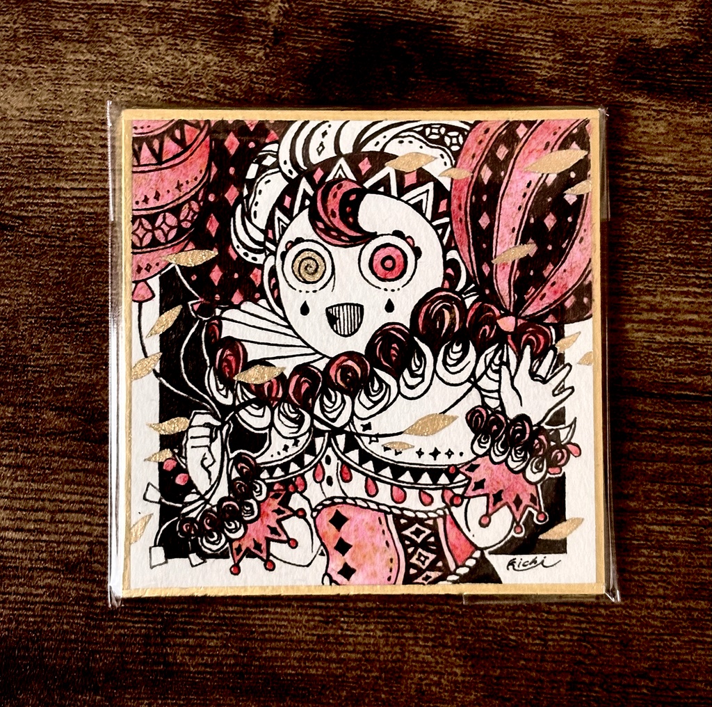 ミニ色紙原画