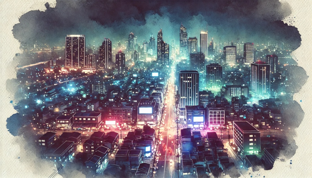【フリーBGM】The city falls asleep once again