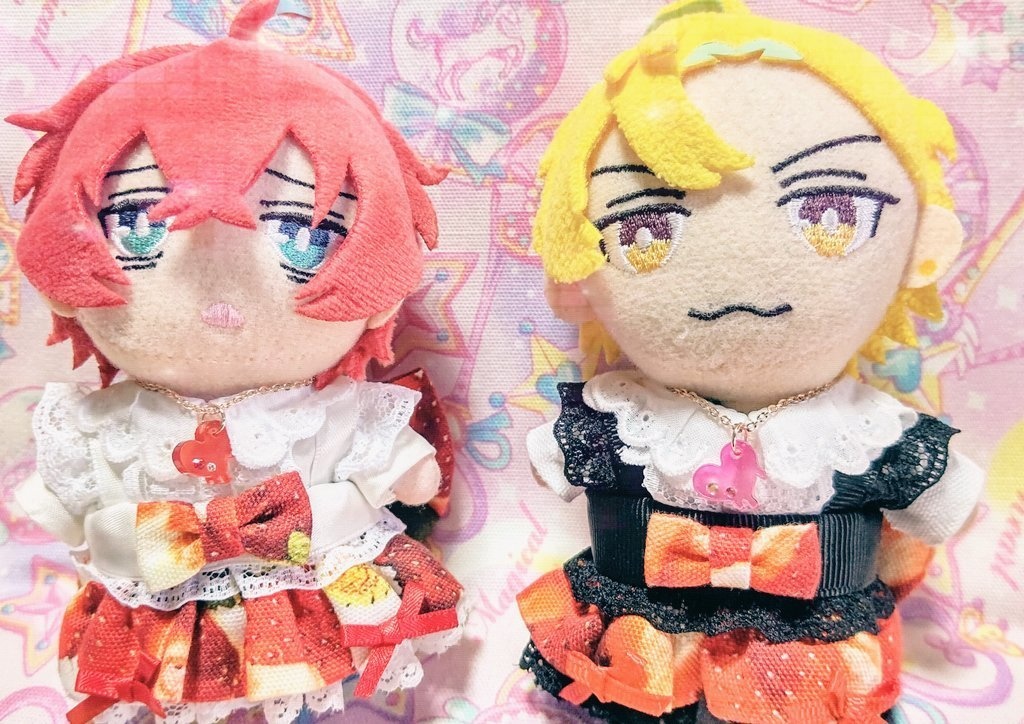 新色追加💙10cmぬい用/とろけるハートのシンプルネックレス