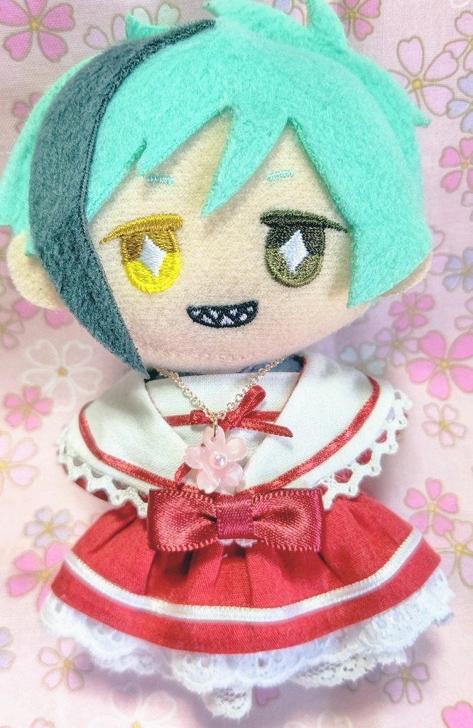 10cmぬい用/さくらのネックレス