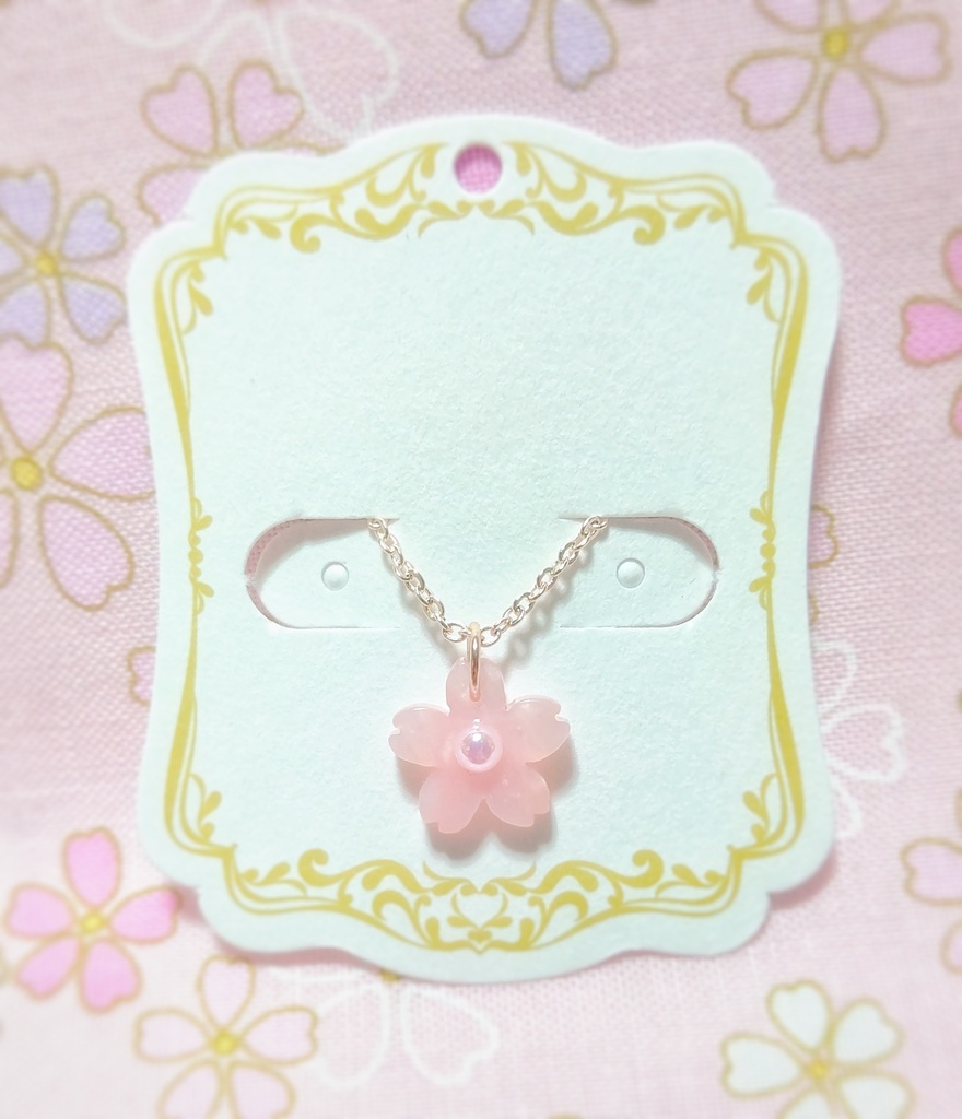10cmぬい用/さくらのネックレス
