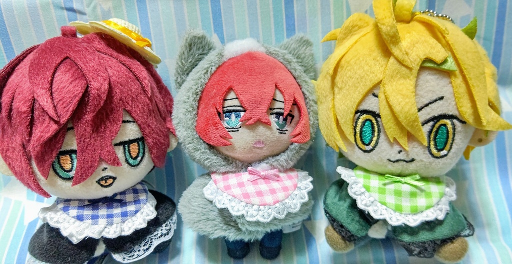 新色追加!10㎝ぬい用推し色チェックのリボンスタイ