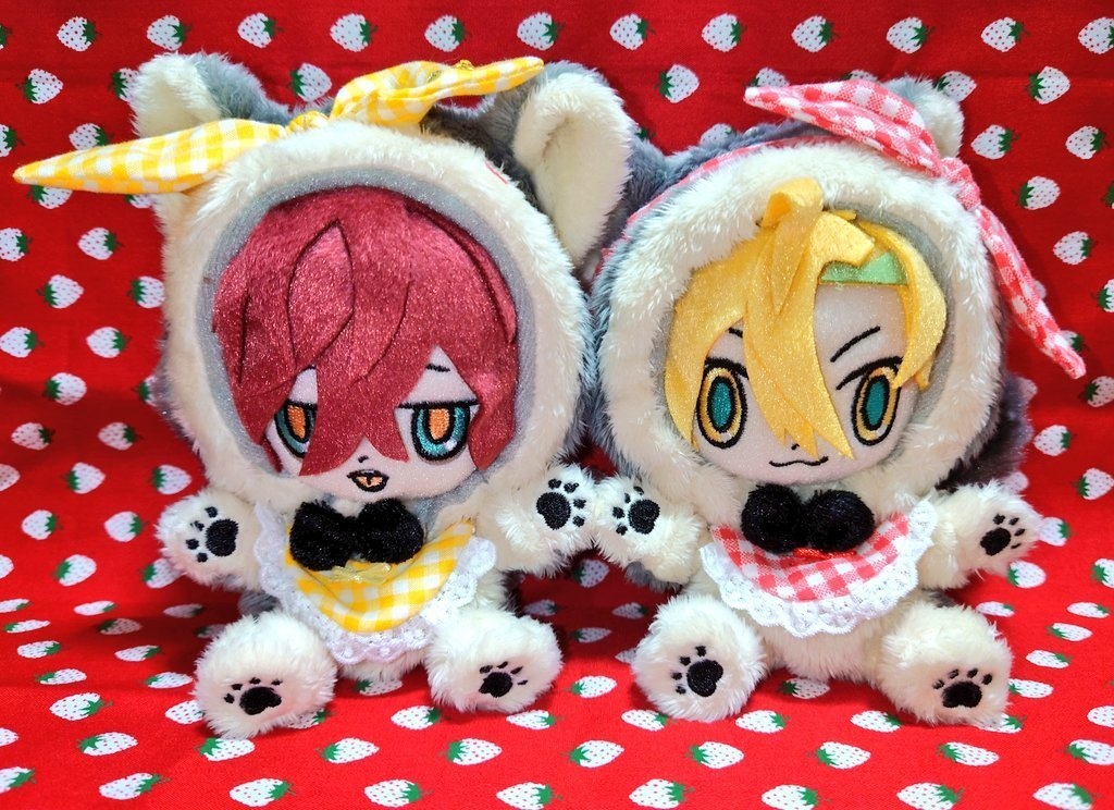 新色追加!10㎝ぬい用推し色チェックのリボンスタイ