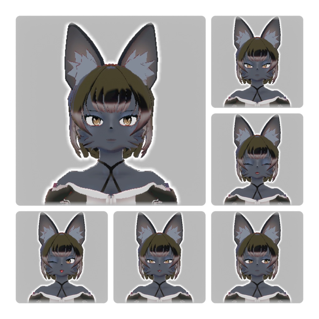 【オリジナル3Dモデル】喵々子(にゃにゃこ)