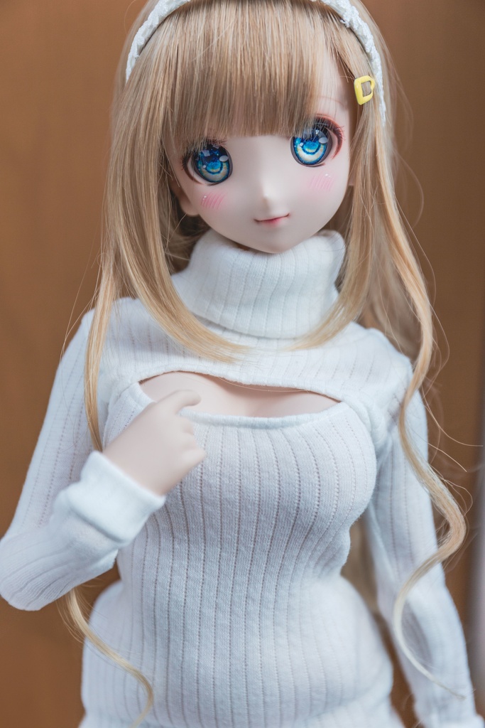 DD 胸開き ニットワンピース オフホワイト - ちょたさんちのやつ - BOOTH