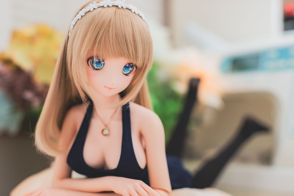 DD/DDdy  スク水風ワンピース水着（水着パンツ付き） 紺色