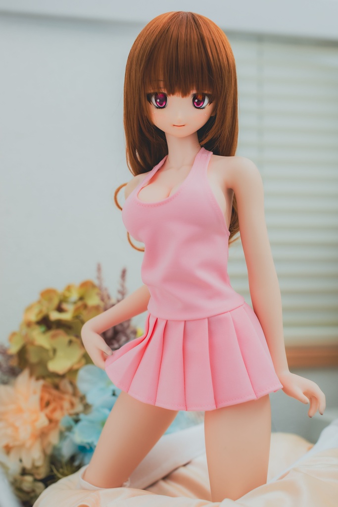 DD/DDdy  スク水風ワンピース水着（水着パンツ付き） ピンク