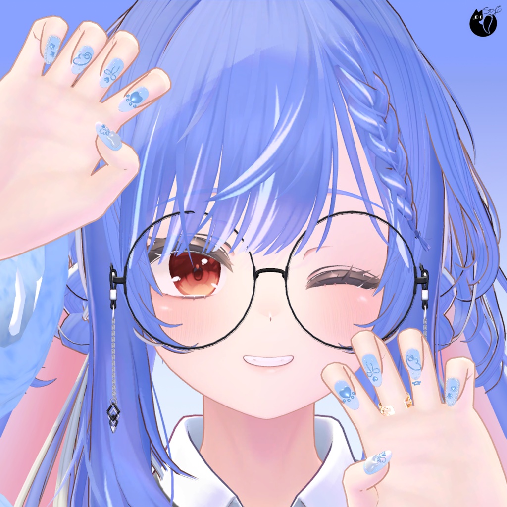 【3Dモデル】 Wings Nail~ε♡з