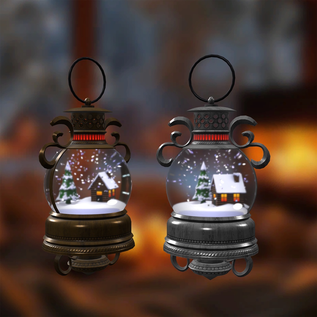 "Frigid Dream" Snowglobe Lantern Accessory