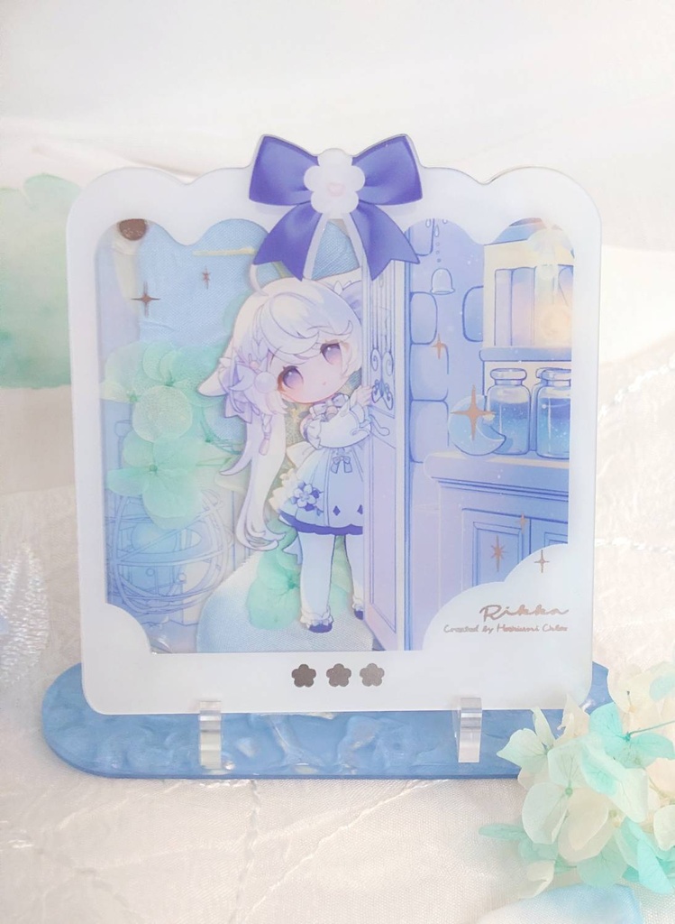 押し花アクリルスタンド
