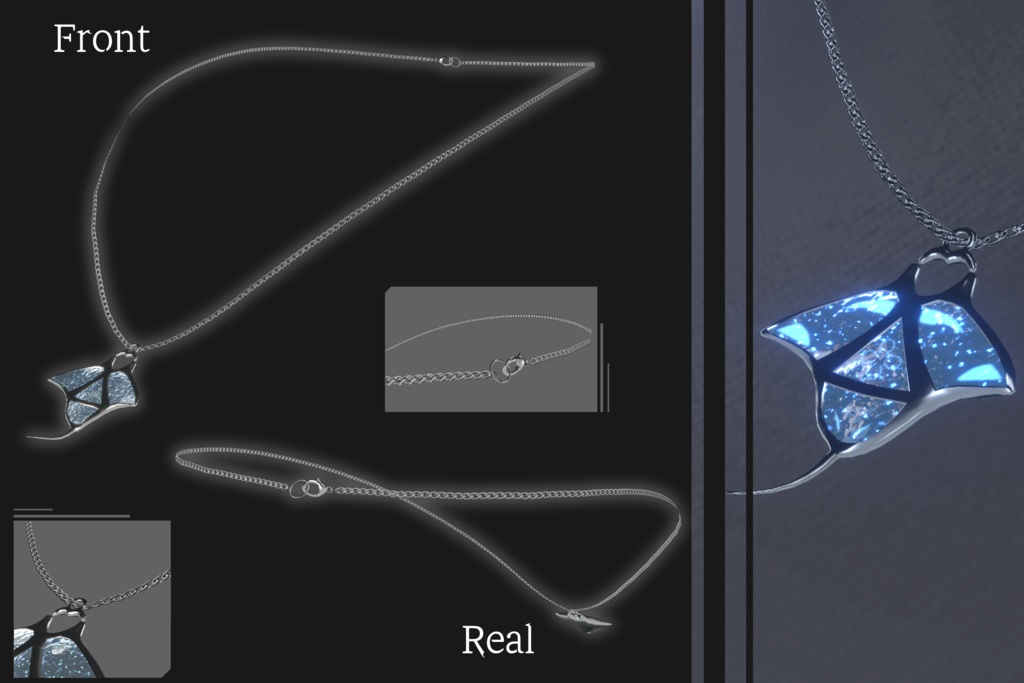 Manta ray - Necklace