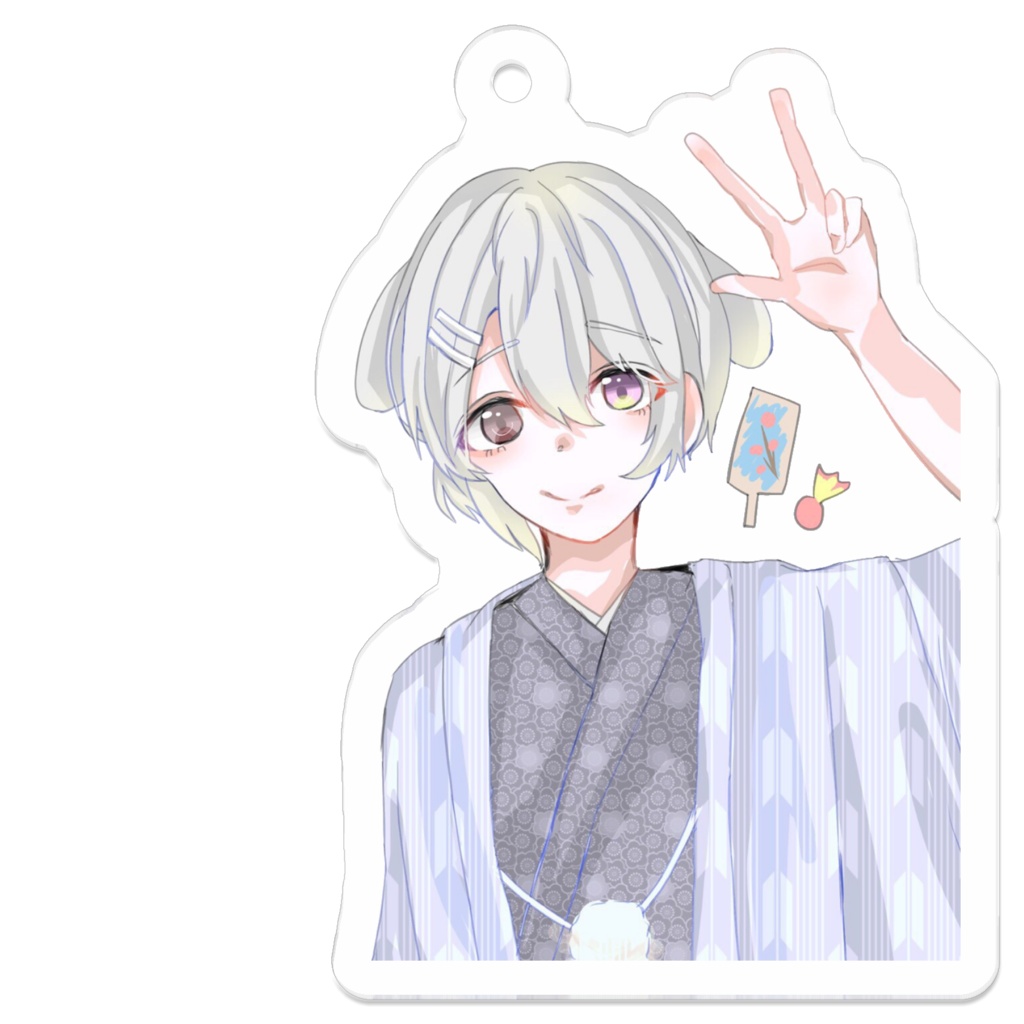 あめ。アクリルキーホルダー