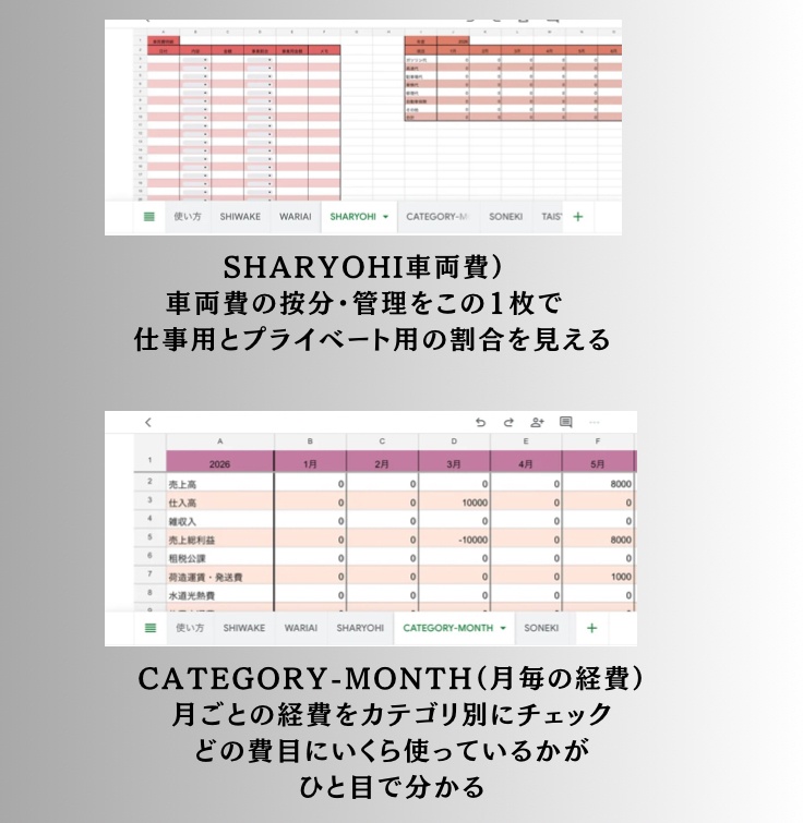 物販&ハンドメイドの確定申告準備テンプレート