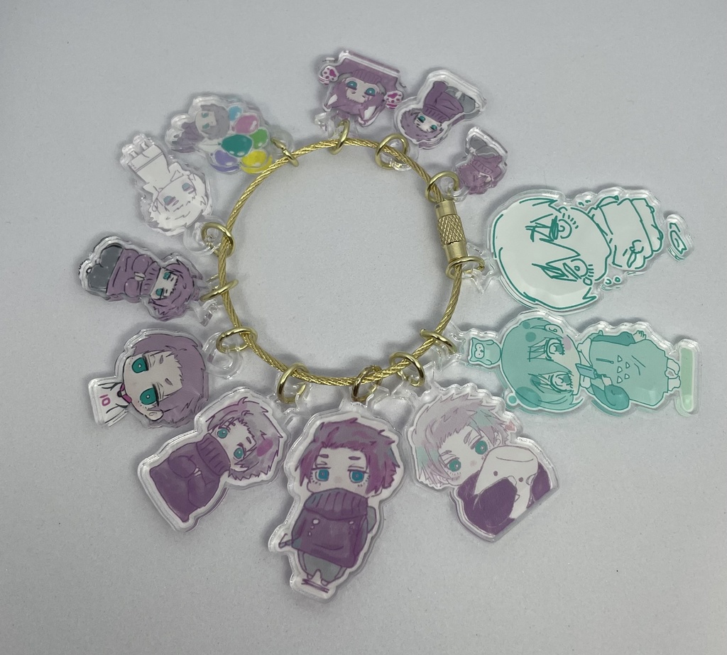 ぽやとたんのアクリルチャームキーホルダー