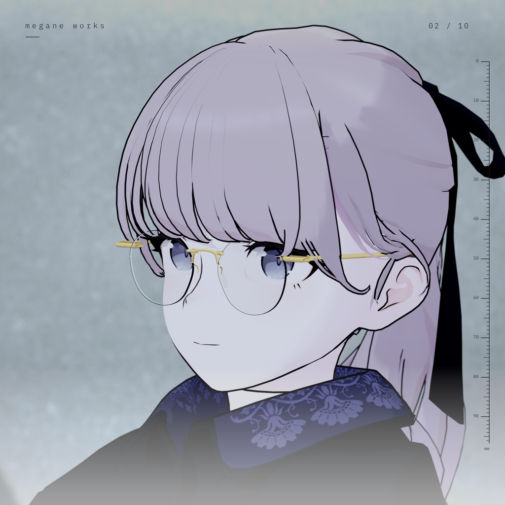 【Lapwing専用】Rimless 51 ‘Hairline’ | 縁なし眼鏡 VRChat対応