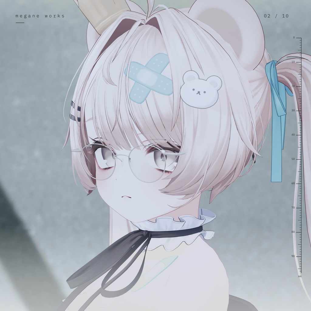 【VRChat対応】Metal Round 50 ‘Pivot’ | 丸眼鏡(Milfy ミルフィ 専用)