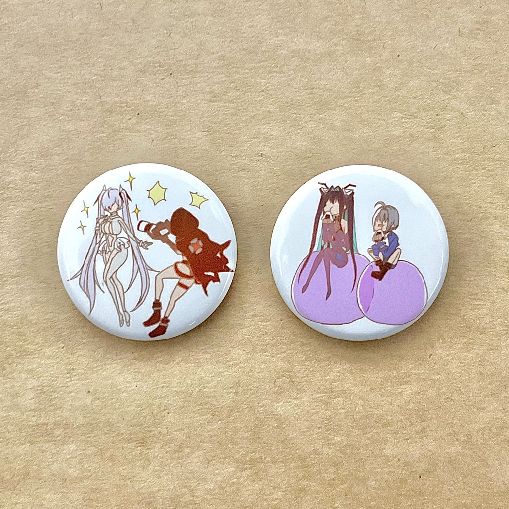 幸せ世界線缶バッジ