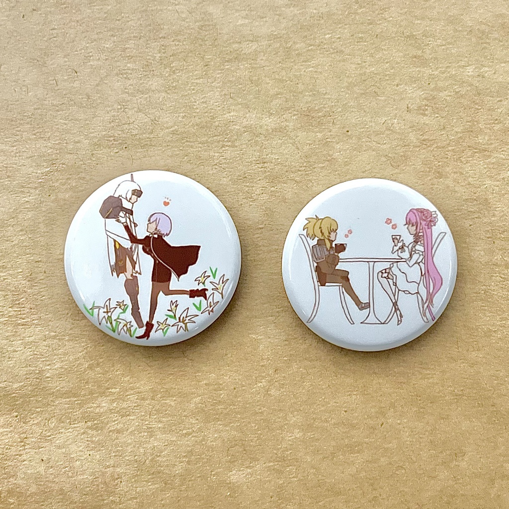 幸せ世界線缶バッジ