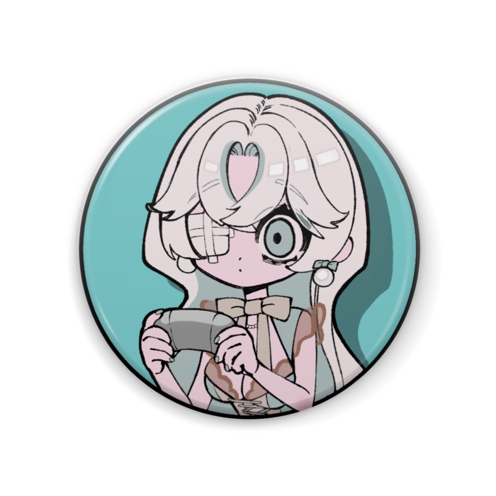 錯綜のころころ缶バッチ(表情差分あり)