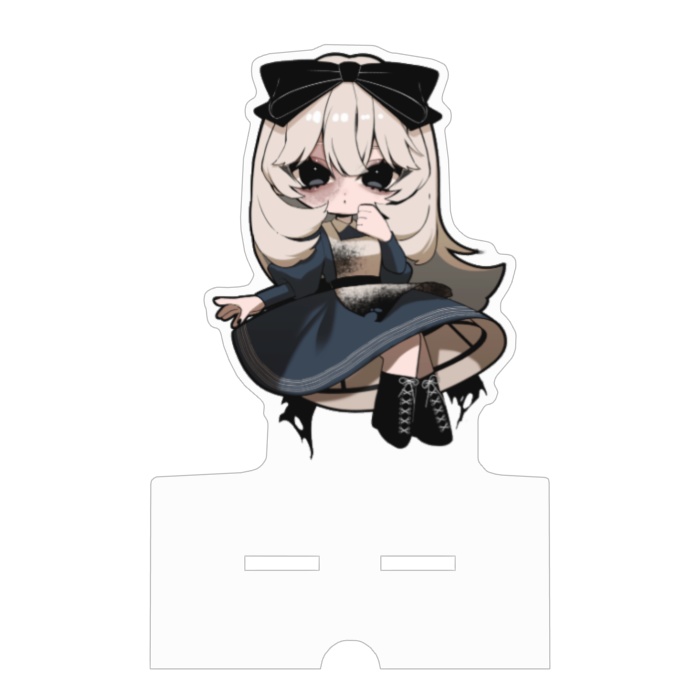 錯綜のアクリルスマホスタンド:2種類(ケーブル穴あり)