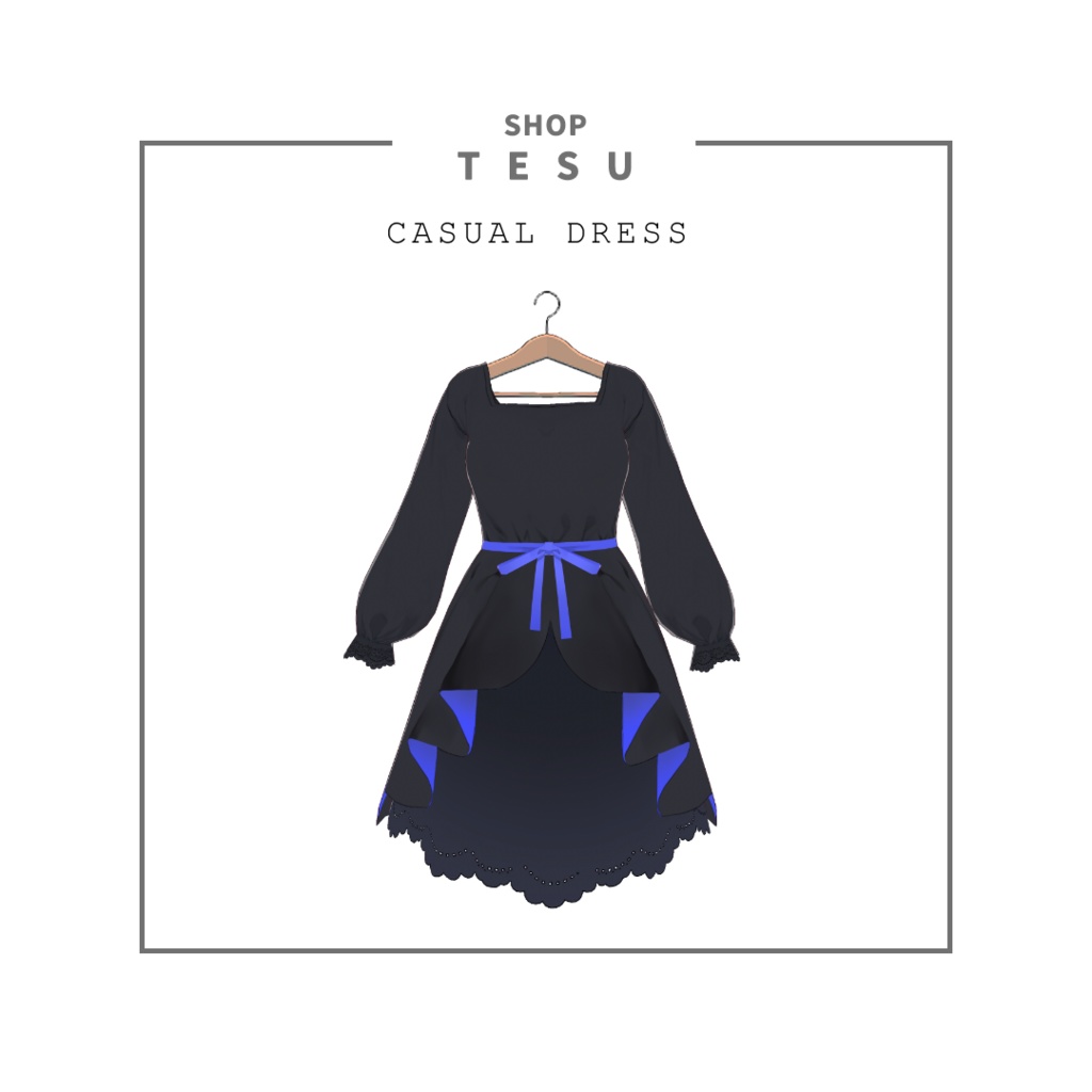 【VRoid】シンプルワンピース+おまけつき