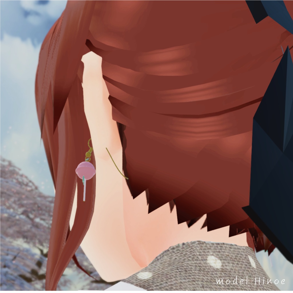 【3Dモデルアクセサリ】キャンディピアス