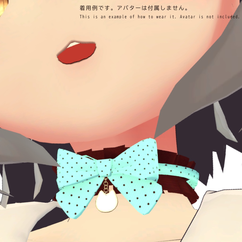 【3Dモデルアクセサリー】ネコチョーカー cat choker