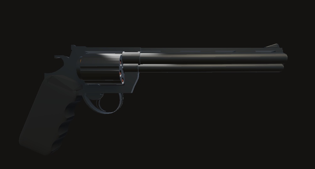 「.44マグナム アナコンダ風リボルバー【Unity / VRChat用3Dモデル】」