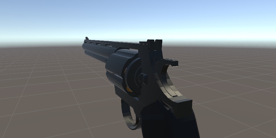 「.44マグナム アナコンダ風リボルバー【Unity / VRChat用3Dモデル】」