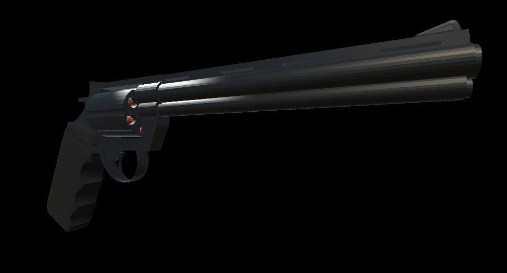 「.44マグナム アナコンダ風リボルバー【Unity / VRChat用3Dモデル】」